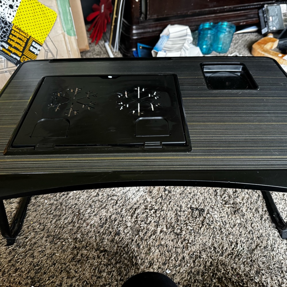 Black and Gray Portable Laptop Desk